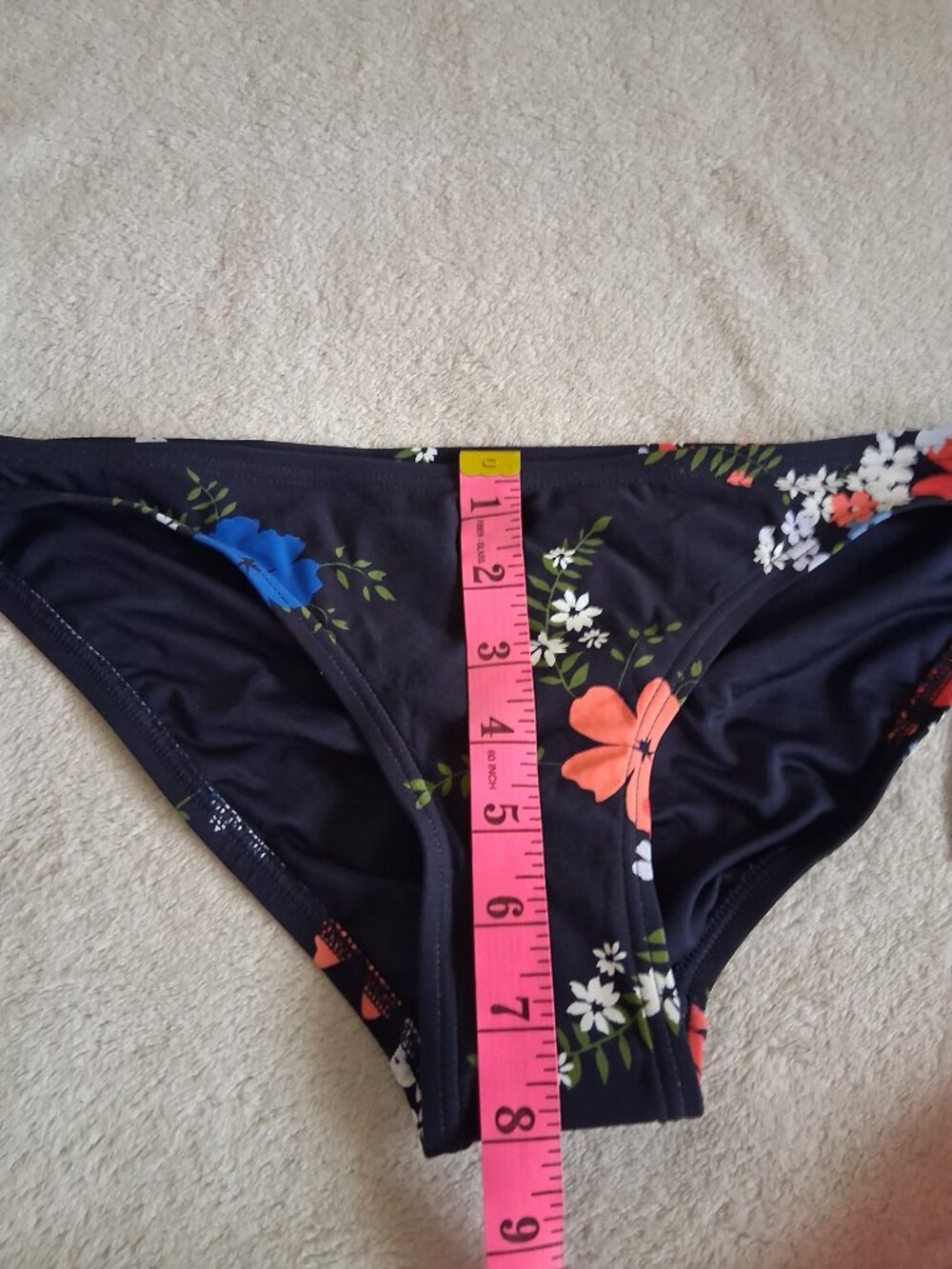 Michael Michael Kors NWOT Women's XS Navy Floral Two Piece Bandeau Swimsuit - Picture 16 of 16